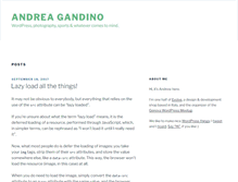 Tablet Screenshot of andreagandino.com